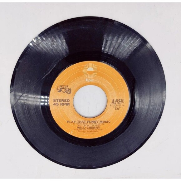 Vintage 76 45 RPM Wild Cherry Play That Funky Music Lady Wants Your Money Record - Picture 6 of 8